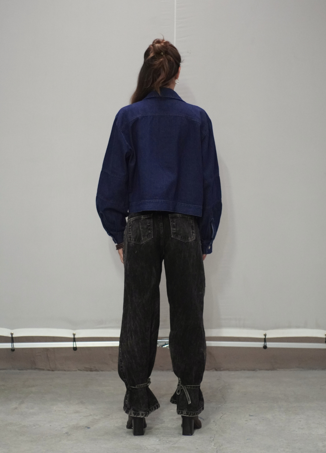 Chaqueta Crop - Denim