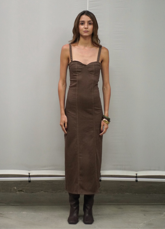 Vestido Denim - Mocca